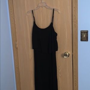 Long black summer dress